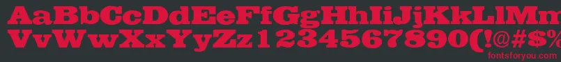 EgyptianRegularDb Font – Red Fonts on Black Background