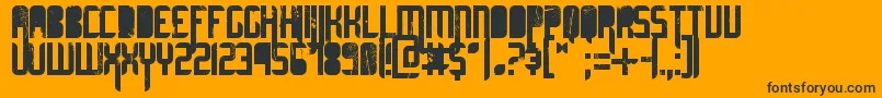 Шрифт UltimateMidnight – чёрные шрифты на оранжевом фоне