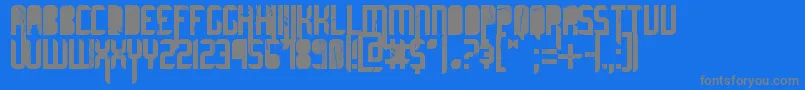 UltimateMidnight-fontti – harmaat kirjasimet sinisellä taustalla
