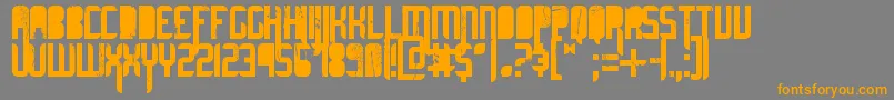 UltimateMidnight Font – Orange Fonts on Gray Background