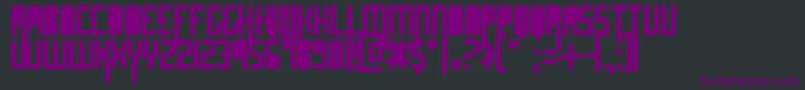 Шрифт UltimateMidnight – фиолетовые шрифты на чёрном фоне
