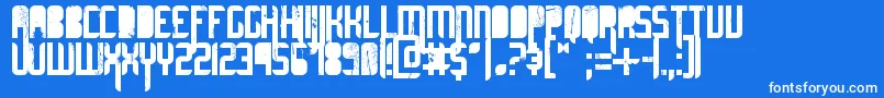 UltimateMidnight-fontti – valkoiset fontit sinisellä taustalla