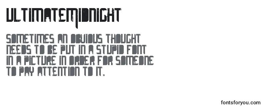 Шрифт UltimateMidnight