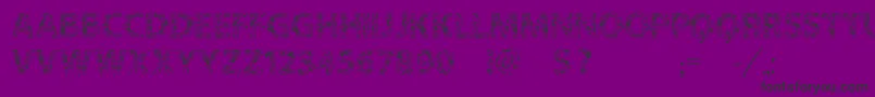 Vtksflowersinoursoul Font – Black Fonts on Purple Background