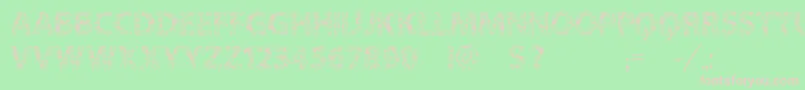 Vtksflowersinoursoul Font – Pink Fonts on Green Background