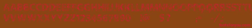 Vtksflowersinoursoul Font – Red Fonts on Brown Background