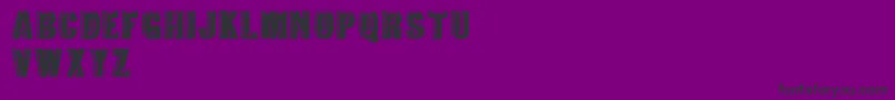 TejaratchiBold-fontti – mustat fontit violetilla taustalla