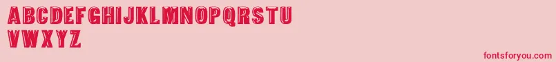 TejaratchiBold Font – Red Fonts on Pink Background