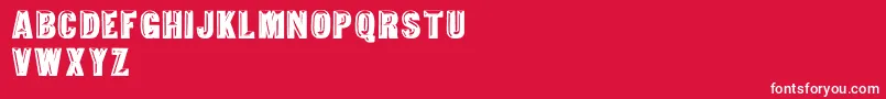 fuente TejaratchiBold – Fuentes Blancas Sobre Fondo Rojo