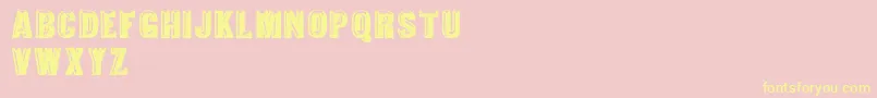 TejaratchiBold Font – Yellow Fonts on Pink Background