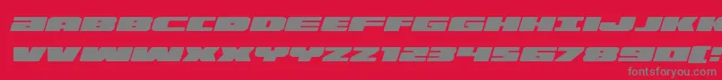 Illuminoexpandital Font – Gray Fonts on Red Background