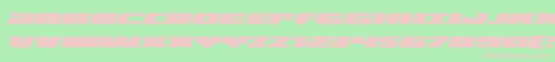 Illuminoexpandital Font – Pink Fonts on Green Background