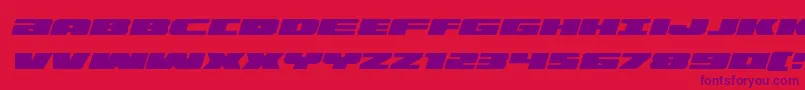 Illuminoexpandital Font – Purple Fonts on Red Background
