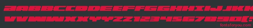 Illuminoexpandital Font – Red Fonts on Black Background