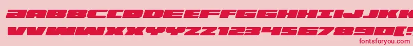 Illuminoexpandital Font – Red Fonts on Pink Background
