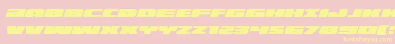 Illuminoexpandital Font – Yellow Fonts on Pink Background