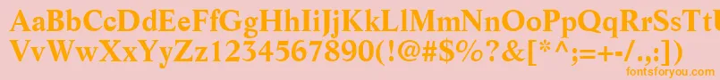 ResourceSsiBold Font – Orange Fonts on Pink Background