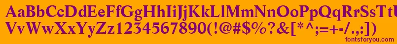 Weitere Informationen zur ResourceSsiBold-Schriftart ResourceSsiBold-Schriftart – Violette Schriften auf orangefarbenem Hintergrund