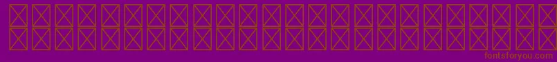 RyotextstdLight Font – Brown Fonts on Purple Background
