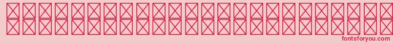RyotextstdLight Font – Red Fonts on Pink Background