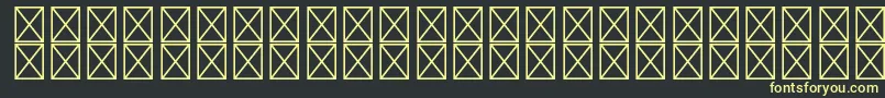 フォントRyotextstdLight – 黒い背景に黄色の文字