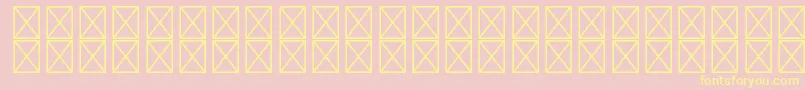 フォントRyotextstdLight – 黄色のフォント、ピンクの背景