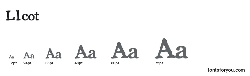 Llcot Font Sizes