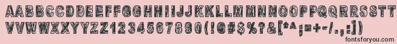 MandelioDiPaedre Font – Black Fonts on Pink Background