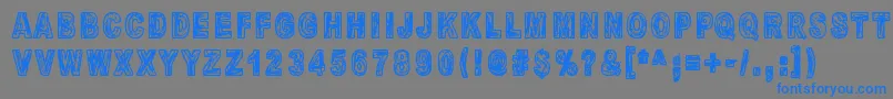 MandelioDiPaedre Font – Blue Fonts on Gray Background