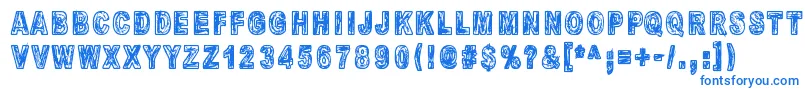 MandelioDiPaedre Font – Blue Fonts on White Background