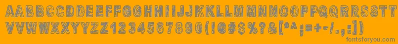 More about MandelioDiPaedre Font MandelioDiPaedre Font – Gray Fonts on Orange Background