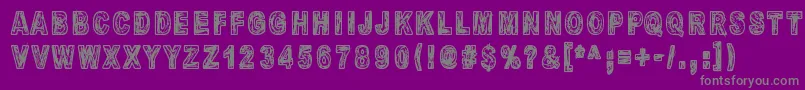 MandelioDiPaedre Font – Gray Fonts on Purple Background