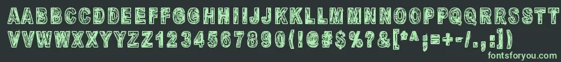 MandelioDiPaedre Font – Green Fonts on Black Background