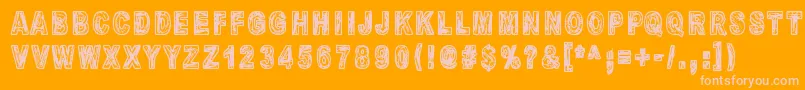 MandelioDiPaedre Font – Pink Fonts on Orange Background