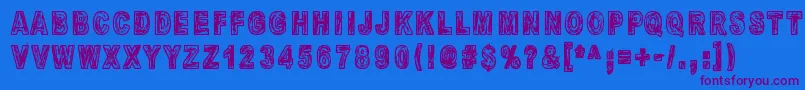 MandelioDiPaedre Font – Purple Fonts on Blue Background