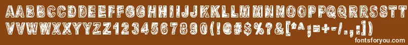 MandelioDiPaedre Font – White Fonts on Brown Background