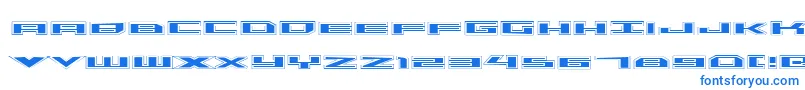 Шрифт Triremeacad – синие шрифты