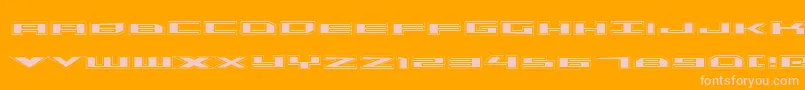 Triremeacad Font – Pink Fonts on Orange Background
