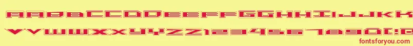 Triremeacad Font – Red Fonts on Yellow Background