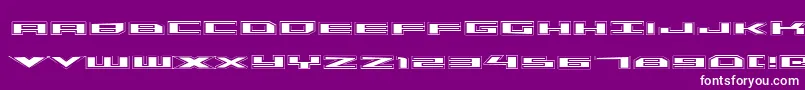 Triremeacad Font – White Fonts on Purple Background