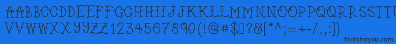 Weztern Font – Black Fonts on Blue Background