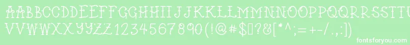 Weztern Font – White Fonts on Green Background