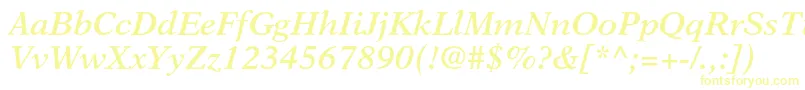 NewasterltstdSemiboldit-fontti – keltaiset fontit