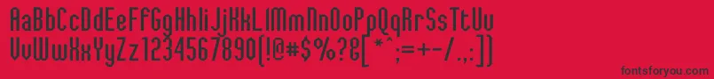 JaggedDreams Font – Black Fonts on Red Background