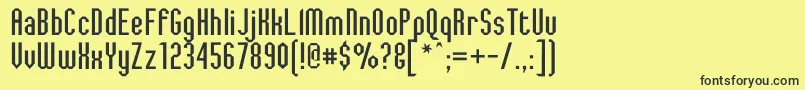 JaggedDreams Font – Black Fonts on Yellow Background