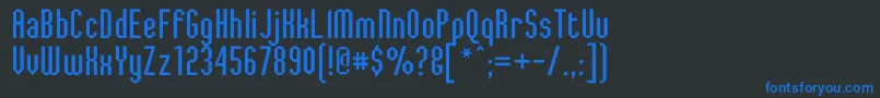 JaggedDreams Font – Blue Fonts on Black Background