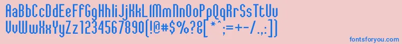 JaggedDreams Font – Blue Fonts on Pink Background