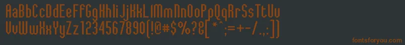 JaggedDreams Font – Brown Fonts on Black Background