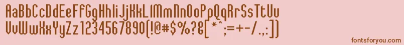 JaggedDreams Font – Brown Fonts on Pink Background