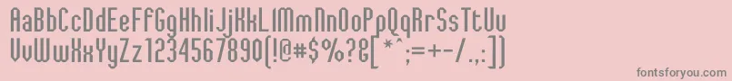 フォントJaggedDreams – ピンクの背景に灰色の文字